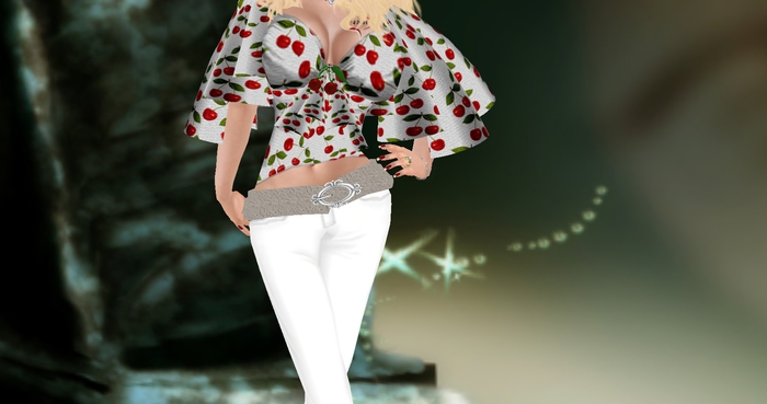 * SUGAR * Snake Skin Mesh Belt