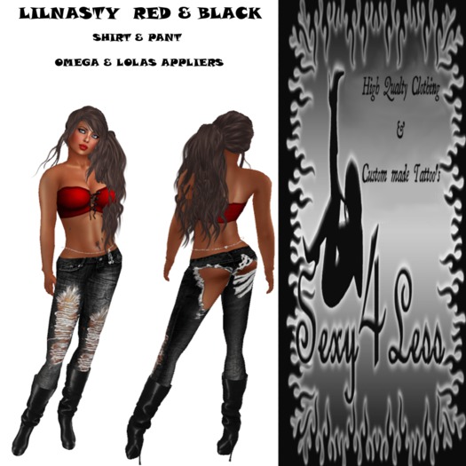 LILNASTY RED & BLACK OMEGA & LOLAS APPLIERS