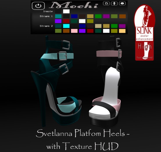 Mochi - Svetlanna Platform Heels - Slink High - Texture HUD