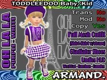 --ARMAND-- OH  LA LA - PURPLE-WHITE