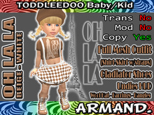 --ARMAND-- OH  LA LA - BEIGE-WHITE