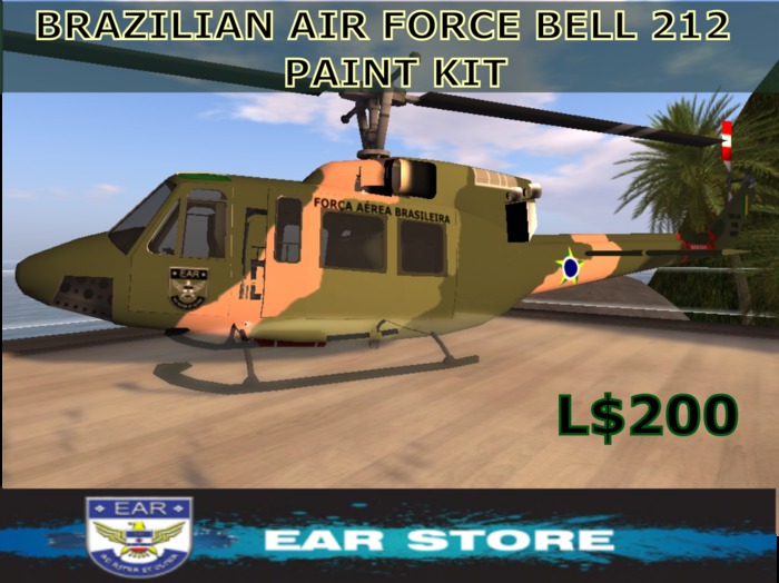 Bell 212 Brazilian Air Force Paint Kit