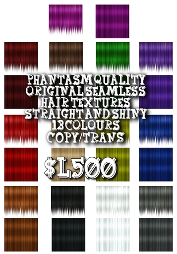PHANTASM SEAMLESS STRAIGHT HAIR TEXTURES