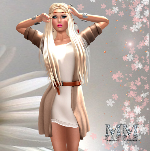 M&M-MEGHAN CARDIGAN DRESS MESH