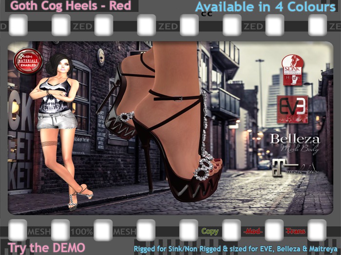 ::ZED:: Deor Patent Leather Pumps, Rich Blends