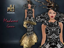 .:JUMO:. Madame Gown Black Gold
