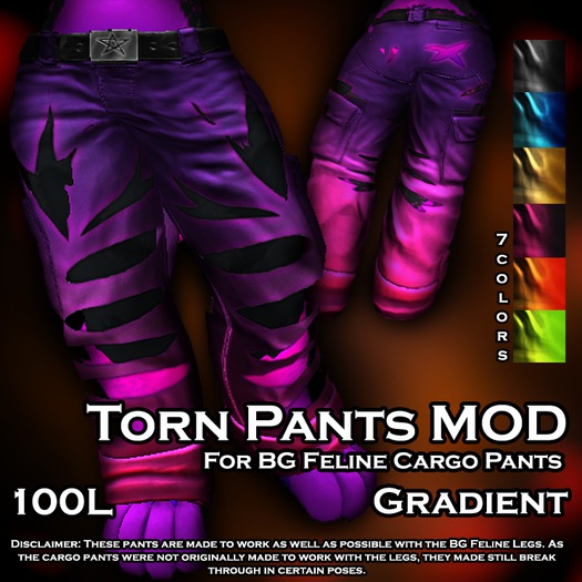 BG Cargo Pants Ripped Mod - Gradient