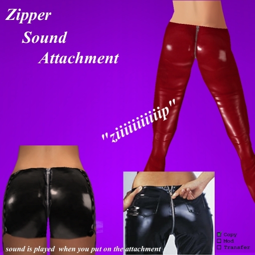 Zip/Zipper Sound Attachment - (at attach)