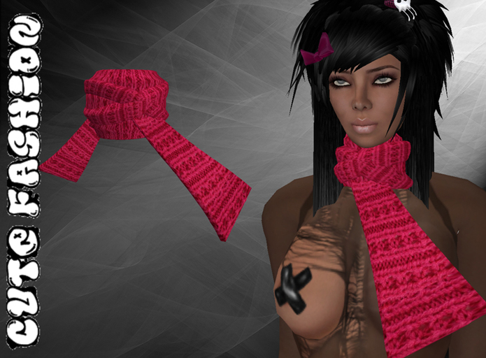 twisted muffler pink
