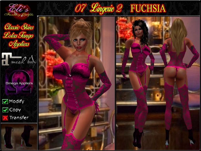 07 Lingerie 2 Fuchsia