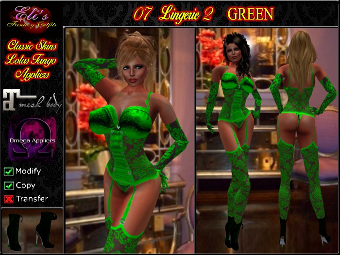 07 Lingerie 2 Green