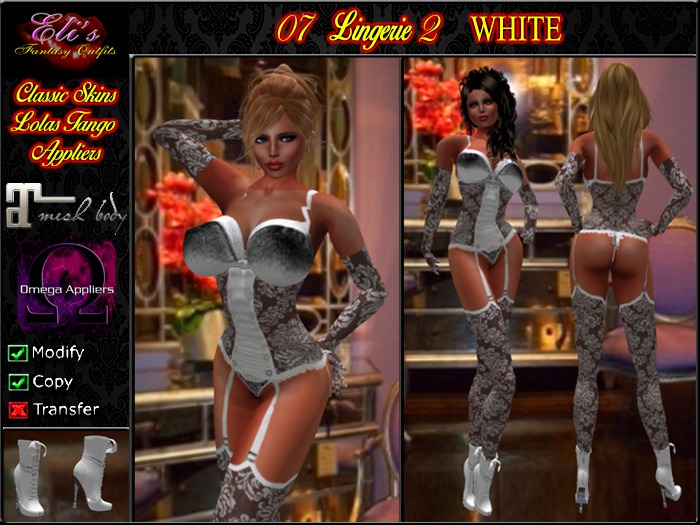 07 Lingerie 2 White