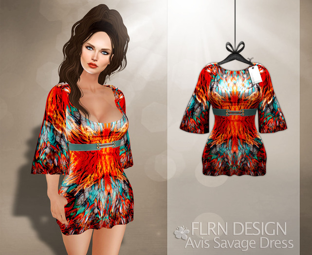[FLRN] Avis Savage Dress Colorful