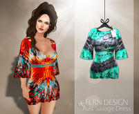 Avis Savage Dress Turquoise