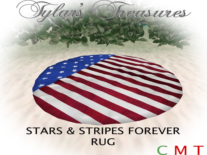 .:TT:.  STARS & STRIPES FOREVER RUG BOXED