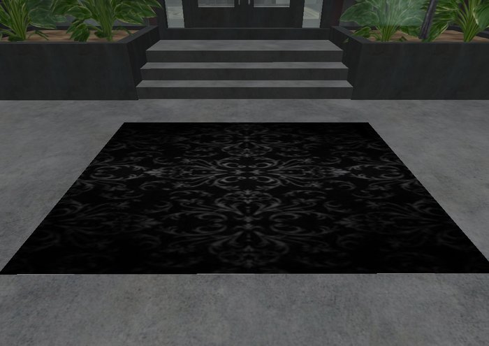 Startling Grace's Elegant Black Rug 
