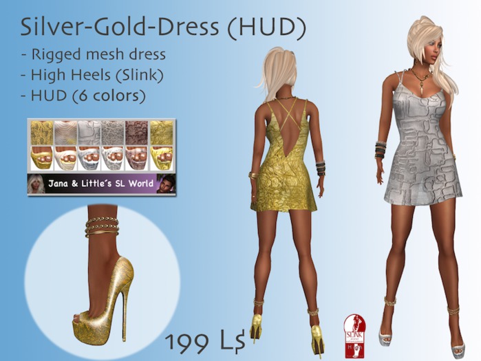 Silver-Gold-Dress (HUD)