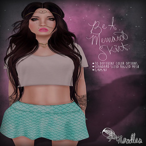 Noodles - Be A Mermaid Skirt Pink/Mint