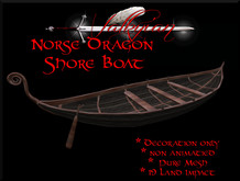 ~Valkyrian~ Viking Dragon Shore Boat (Mesh) 19-LI(boxed)