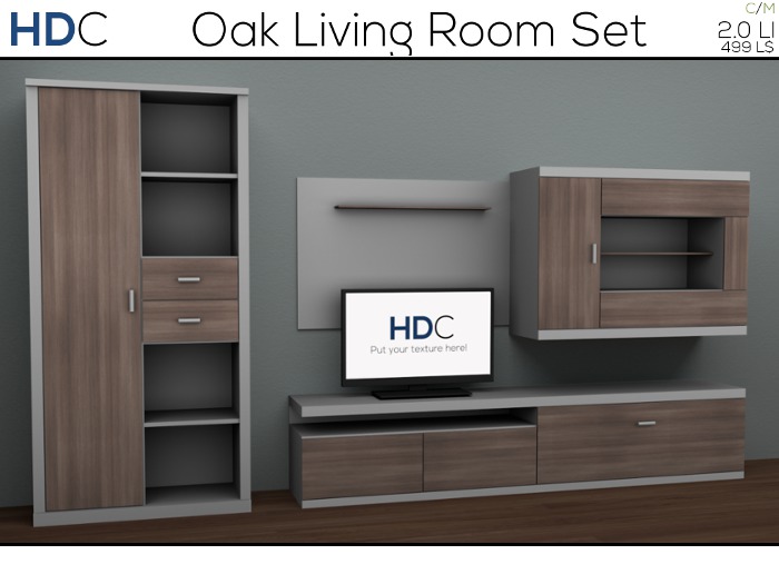 Oak Living Room Set