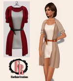 :: FineRain creations.::Cardigan Set Red