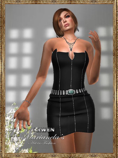 Marianela's ARWEN DRESS BLACK