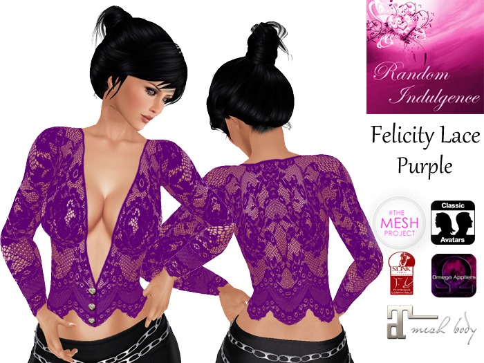 [RI] Felicity Lace Blouse - Purple