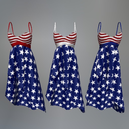 Patriotic Mesh Dress (Fatpack)