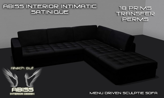 Intimatic sectional Leather Satinique by Abiss