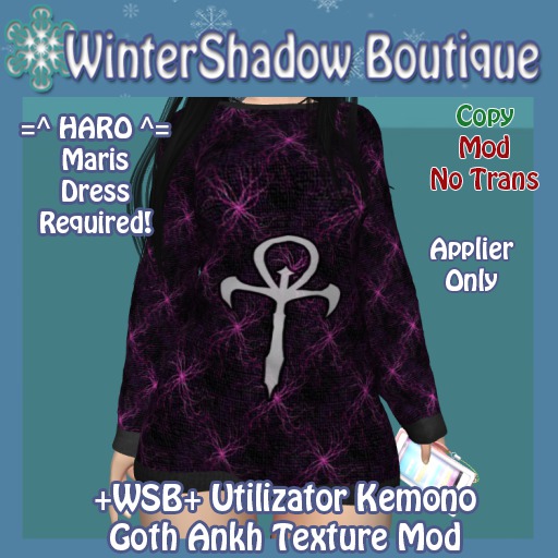 +WSB+ Utilizator Kemono Goth Ankh Texture Mod (boxed)