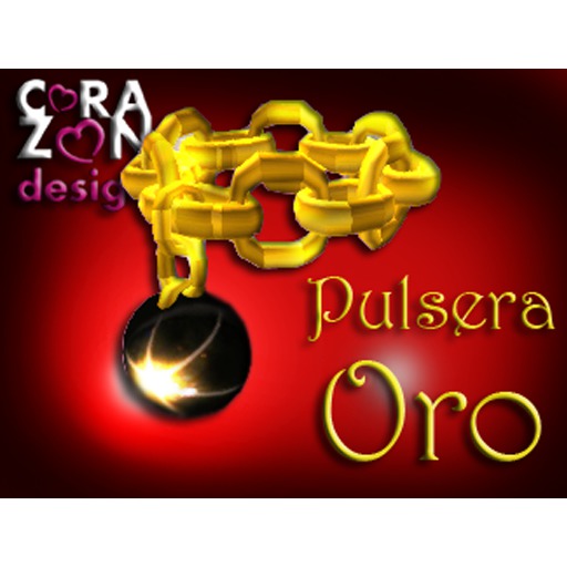 .:*CZ*:. Pulsera Oro Gema Marron (Box)