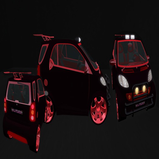 Diva wheels Smart car black