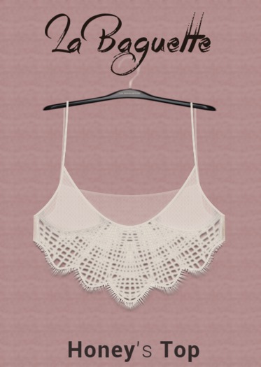 [La Baguette] Honey's top ~ White