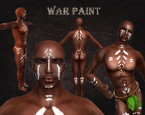 White paintings belligerent for warriors