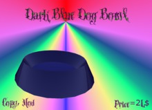 Dog Bowl - Dark Blue