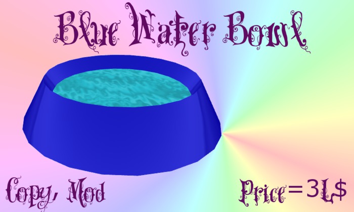 Water Bowl - Blue