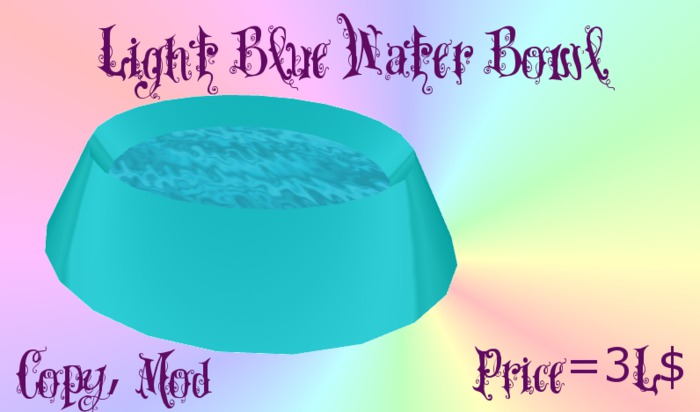 Water Bowl - Light Blue
