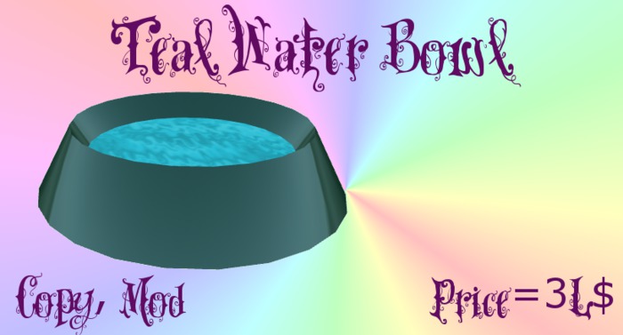 Water Bowl - Teal