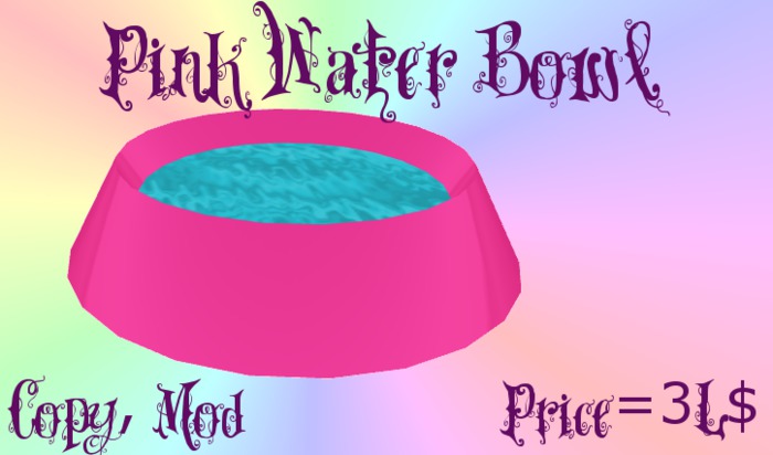 Water Bowl - Pink