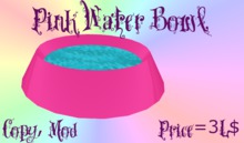 Water Bowl - pink