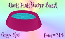 Water Bowl - dark pink