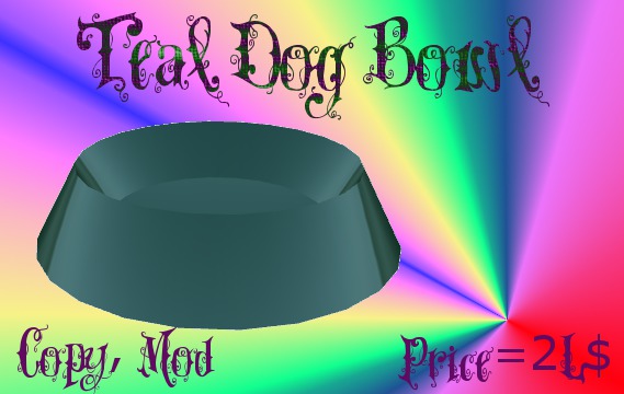 Dog Bowl - teal