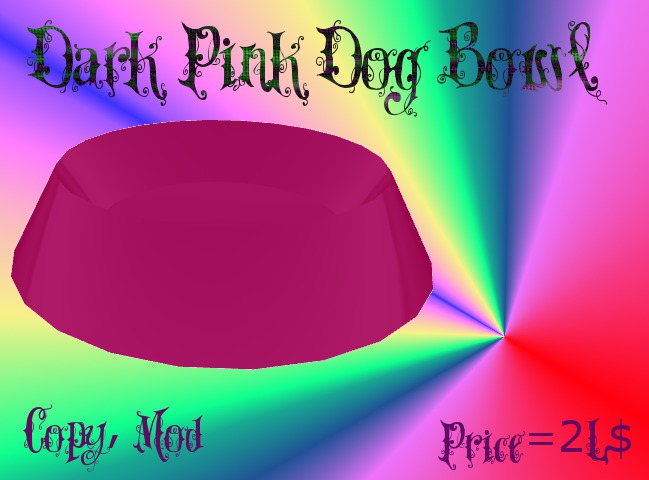 Dog Bowl - Dark Pink