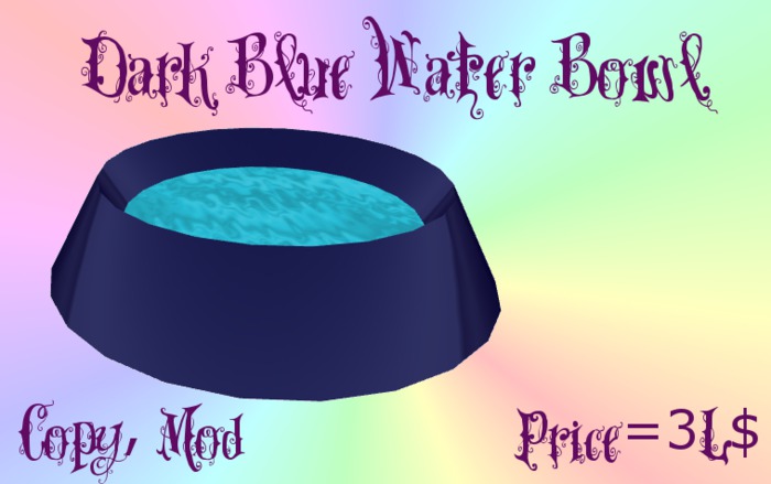 Water Bowl - Dark Blue