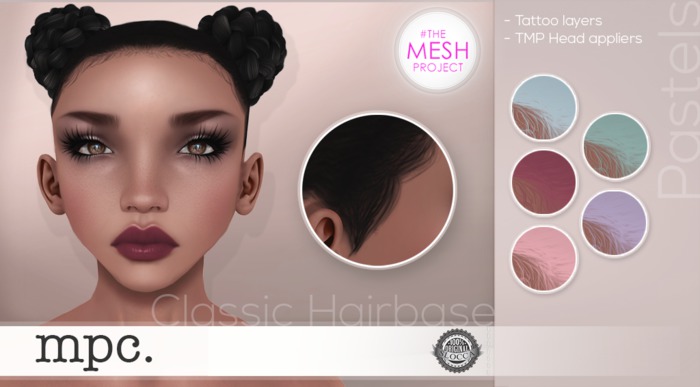 mpc. Classic Hairbase . Pastels (Layers &TMP)