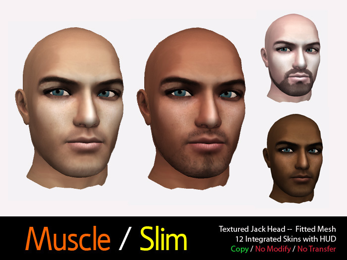 Textured Jack Head--Fitted Mesh
