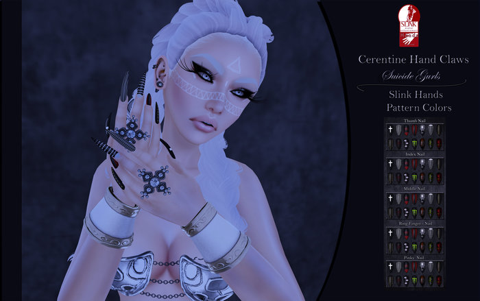 Suicide Gurls - Cerentine Hand Claws - Pattern Colors