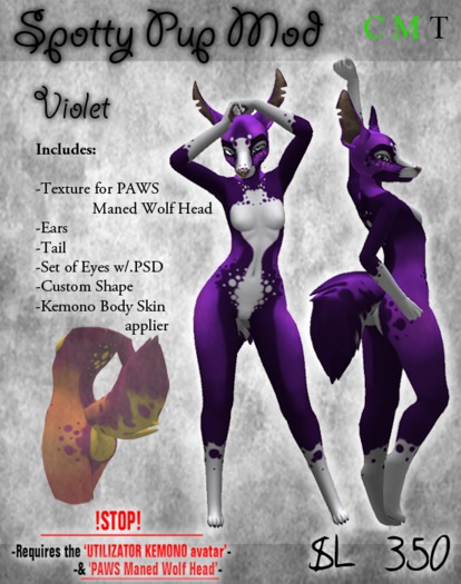 .:Chimera:. Spotty Pup Mod _ Violet