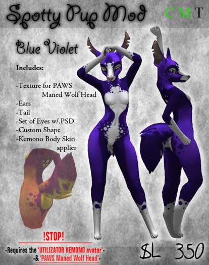 .:Chimera:. Spotty Pup Mod _ BlueViolet