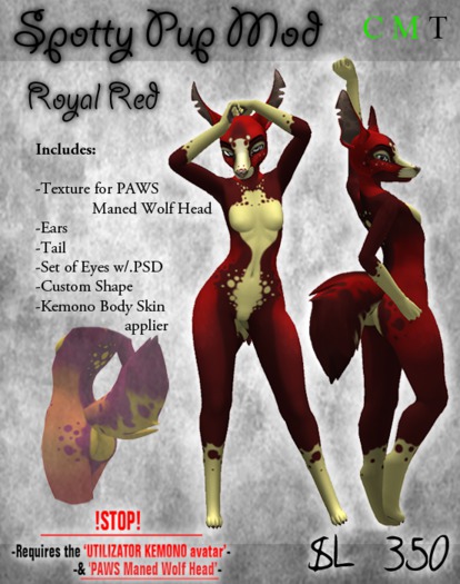 .:Chimera:. Spotty Pup Mod _ RoyalRed